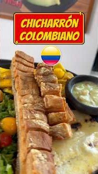 Colombian Chicharrón 🐷 / #streetfoodcolombia #chicharrón #foodcolombia #colombia #streetfoodecuador