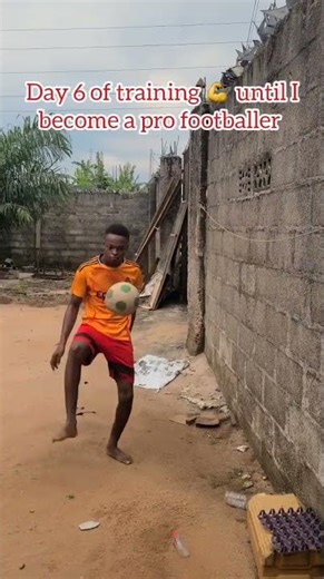 Day 6 of training 💪 until I become pro footballer #footballsoccer #footballtraining #footballjourney