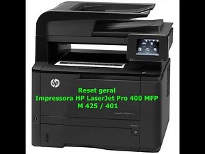 HP LaserJet Pro 400 M425dn 401 Reset Geral