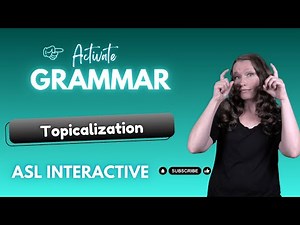 ASL Practice: TOPICALIZATION |#aslinteractive Asl grammar