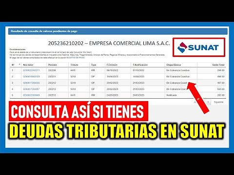¿Cómo saber mis deudas tributarias - SUNAT?