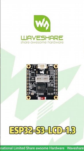 Getting Started with ESP32-S3 1.3" Board#waveshare #esp32 #esp32project #arduino #arduinoproject