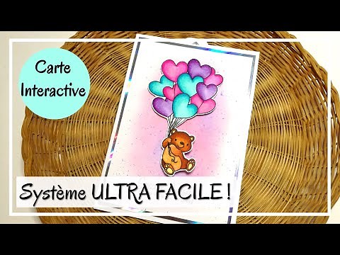 TUTO CARTE ANNIVERSAIRE : Carte interactive avec un mécanisme VRAIMENT FACILE ! DIY Scrap Carterie