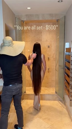 Kateryna Very Long Hair Model | They say it’s hard to deal with extra long hair 😎😎😎 #rapunzel #longhair #hairdresser #hairtransformation #humor | Instagram