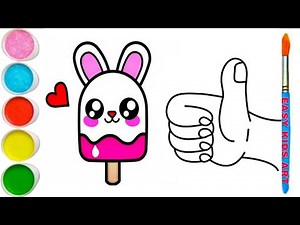 🍦 How to Draw a Cute Ice Cream Step by Step | Easy Drawing for Kids