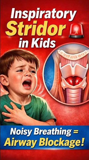 Noisy Breathing = Airway Blockage! | Pediatric Stridor Alert