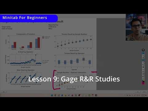 Minitab Basics for Beginners | Lesson 9: Crossed Gage R&R Study (Complete Guide)