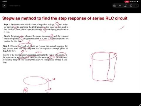 Lecture_8C: Circuit Problem and Expressions for Step Response of a Series RLC circuit