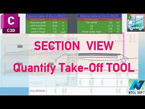 AUTODESK® Civil 3D® Section views Quantity Take-off Tool