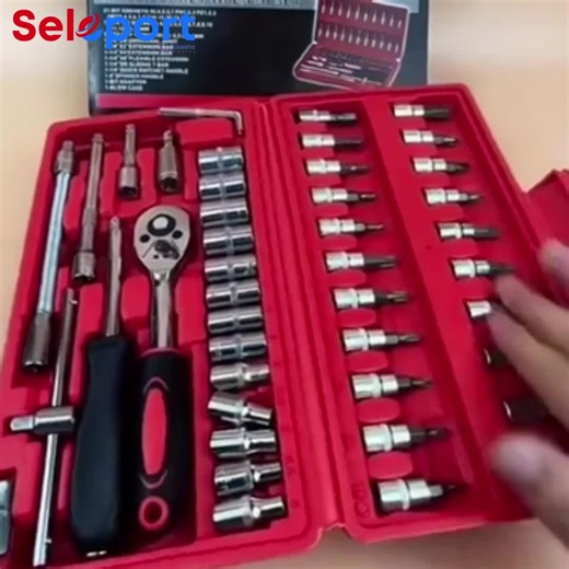 Seleport on Instagram: "46pcs Socket Set $175 🚚FREE Delivery Available Every Day, Including Public Holidays. 📦 Same-Day Delivery Available Everyday in Trinidad & Tobago 🛡 30-Day Warranty Seleport — Instant Shopping, Instant Delivery Description 46pcs Repair Tool Socket Set Ratchet Wrench Spanner Combination Hand Tools Features: Made of high quality chrome vanadium steel 50BV30, great abrasion resistance performance, fully hardened and durable 46 pieces includes a collection of the most popula