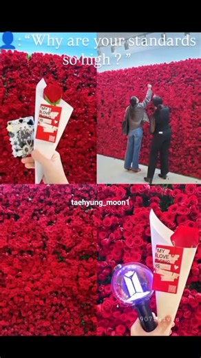 Roses from❤️ ‪@BTS‬ #jimin #jungkook #taehyung #suga #rm #jin #jhope #bts #shorts