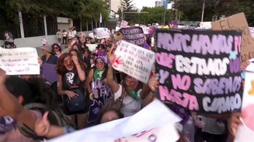 Protesters demand action on gender violence ahead of Peru vote
