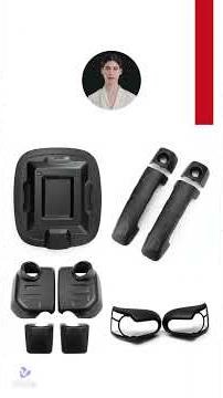 Matte Black Exterior Trim Kit for FJ Cruiser, 12-Piece Accessory Set 2007-2022