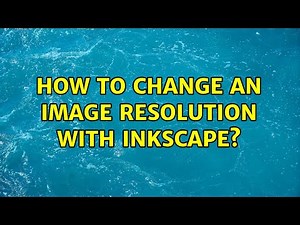How to change an image resolution with Inkscape?
