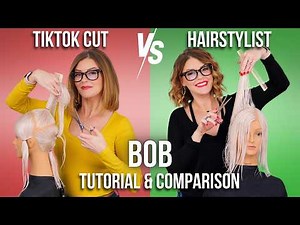 DIY Sleek A-Line BOB Ponytail Cut Tutorial VS Pro Hairstylist