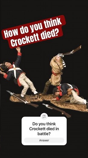 How did David (Davy) Crockett die at the Alamo? #texashistory