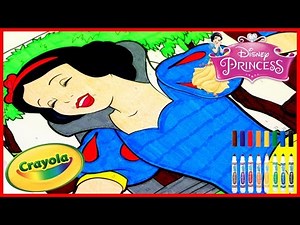 Princess SNOW WHITE - Crayola GIANT COLOR BY NUMBER - Disney Princess Coloring Pages - Color With Me