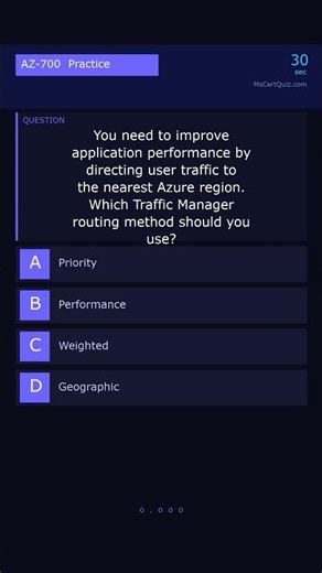AZ-700: Traffic Manager
