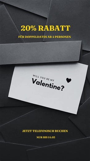 💋 VALENTINSTAG SPECIAL 💋 ⚠️BUCHBAR & EINLÖSBAR ÜBERS TELEFON DIE GAMEMASTER:INNEN HELFEN EUCH🤗 Doppelt hält besser - vor allem am Valentinstag! 🔐❤️ Schnappt euch euer Lieblingspaar und erlebt ein unvergessliches Doppeldate bei uns im Escape Room. ✨ 20% Rabatt für Doppeldates oder mehr (ab 4 Personen) 📅 Ab heute bis einschliesslich 14.02. 📍 Bern & Zürich Rätseln. Lachen. Schwitzen. Gemeinsam entkommen. 📞 Jetzt anrufen & Termin sichern! #Valentinstag #escaperoom #Bern #Zürich #activities