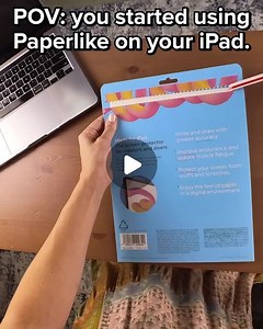 Paperlike on Instagram: "iPad + Paperlike = just hits different 🥹 Be CONNECTED to your work. Bring the sensation of paper to your iPad. It’s not magic, it’s Paperlike. The most dramatic upgrade you can make to your iPad. But don't take our word for it... "I've heard great reviews about a paper screen protector from many other students. I stumbled upon this one and ordered it. I didn't have the best experience applying but after speaking to Paperlike's support team I was able to get help alongsi