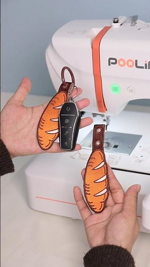 🔑✨ Custom embroidered keychains = the perfect DIY gift! Would you make one? #embroidery #shorts