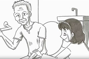 認知症の父が娘へ「ごめん...」鉄拳さんの新作パラパラ漫画に涙する