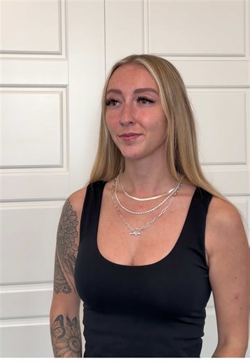 Bad at layering necklaces like me? This one does it for you 🤍 Simple, minimal, and I’ve been wearing it with everything. Linked below ✨ #layerednecklace #jewlery #simplestyle #fyp