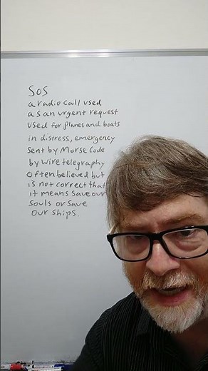 Do You Know What the Abbreviation SOS Stands for? English Tutor Nick P