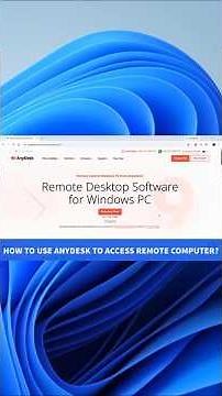Access Any Computer with AnyDesk #anydesk #remotecontrol #remoteaccess #accesscontrol
