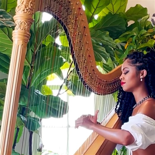 This talented harpist is giving the classical instrument a modern sound
