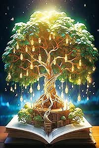 ROSTITCH Stamped Cross Stitch Kits- The Tree of KnowledgeCross Stitch Kits for Beginners Adults 11CT Pre-Printed Aida Cross-Stitch,Needlecrafts Embroidery Kits Arts and Crafts All Clear Cross Stitch