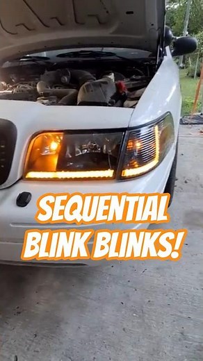 NEW! LED Headlight Assembly (with Sequential Blinker) For the Crown Vic! Upgrade Them Old Headlights