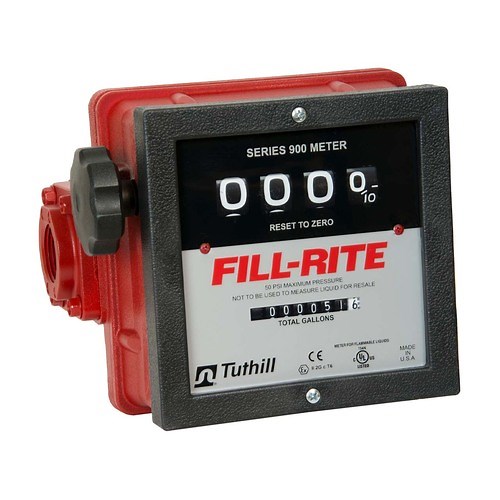 Fill-Rite 901C 1 in. NPT Mechanical Heavy Duty Flow Meter (Gallons)