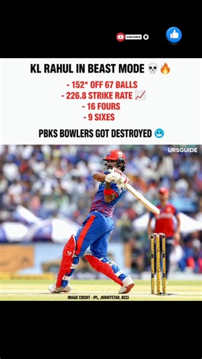KL Rahul Beast Mode: 152* Off 67 Balls Against PBKS 🔥💀
