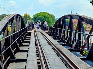The bridge over River Kwai -Kanchanaburi Thailand