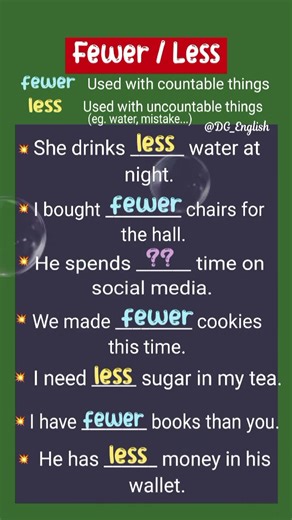 Fewer vs Less | English Grammar Rules | Boost Your English Vocabulary