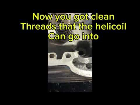 How to fix your stripped Threads with helicoil