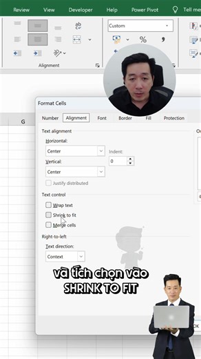 Khắc phục lỗi khi thu nhỏ cột trong Excel #vnetmedia #daotaotinhoc #thayvinh #excel | Đào Tạo Tin Học VnetMedia