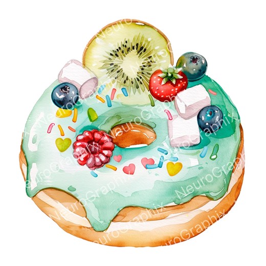 20 Cute Dessert PNG Graphics PNG/ 300DPI, Digital Clipart, Watercolor Clipart, High-quality PNG, Printable Clipart, Digital Download. - Etsy