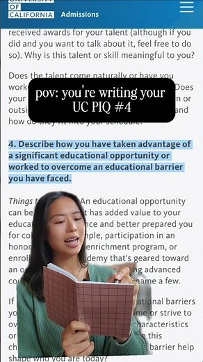 How to crush your UC application PIQs and get in! #ucberkeley #ucla #collegeapps #applyingtocollege
