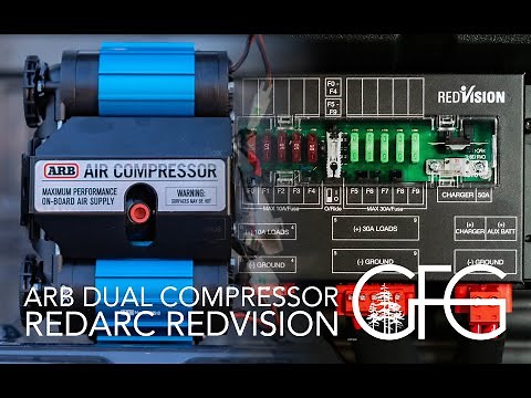 ARB Dual Compressor Install Integrated Into The REDARC RedVision System