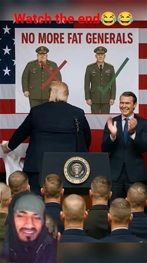 Trump & Hegseth Declare War on Fat Generals🤣 #funny #military #omvlog #venmome #funnyface #giggles