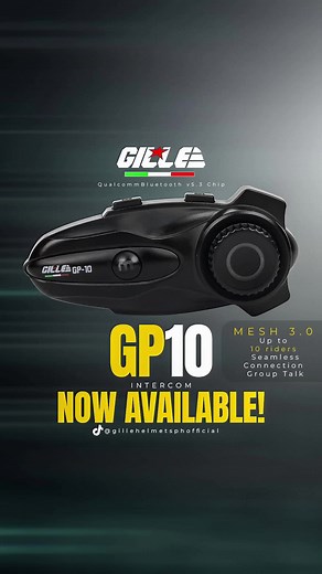 Upgrade Your Motorcycle Ride with the Gille GP10 Intercom Mesh 3.0