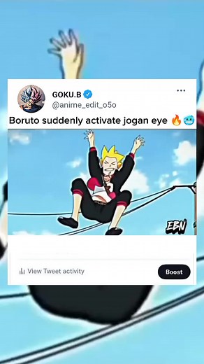 Boruto Activates Jogan Eye in Stunning Scene