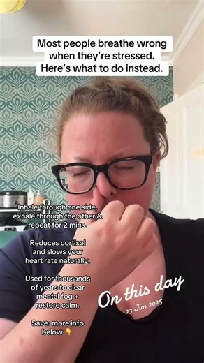 Relieve stress & anxiety instantly | Breathing technique #somatichealing