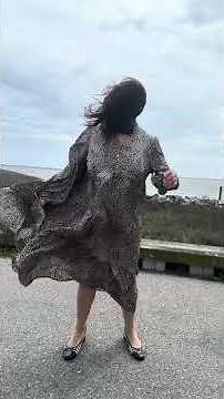 Dress blowing in the wind