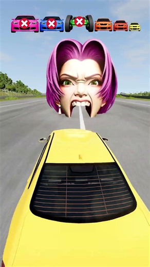 Big and Small Car vs Romance Saja - BeamNG.Drive