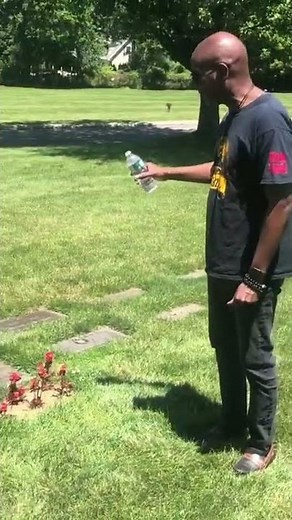 Juneteenth at Malcolm X and Betty Shabazz’s gravesite at Ferncliff Cemetery. 6-19-22