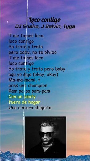 DJ Snake, J Balvin, Tyga - Loco Contigo (Lyrics) #shorts