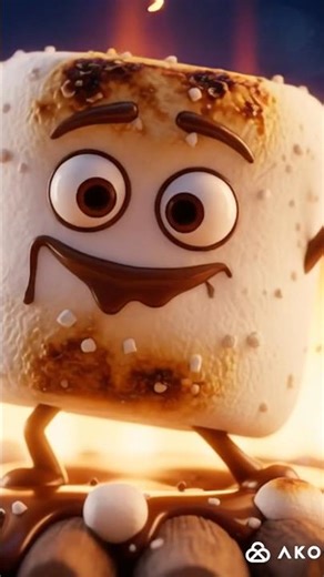 A happy marshmallow is in trouble HOW?#aishorts